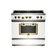  36" Classic Stove Classic Collection - Cobalt with Satin Nickel Trim